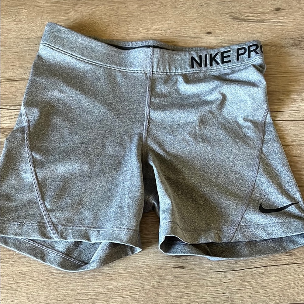 Nike Women's Gray Pro Shorts